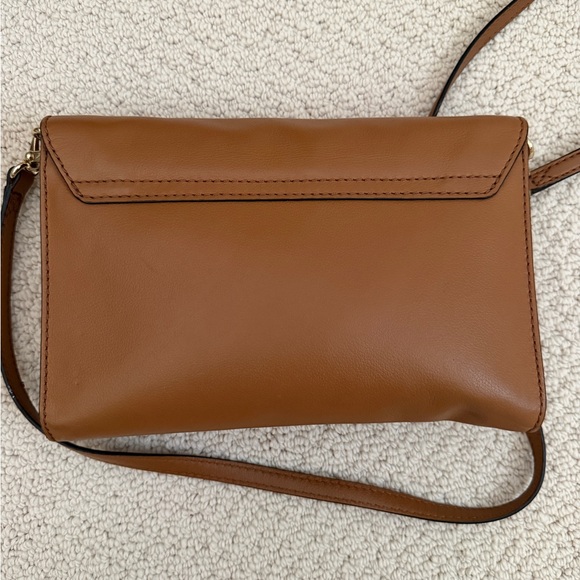 Kate Spade Tan Leather Crossbody Bag with Buckle Accents - Picture 2 of 6